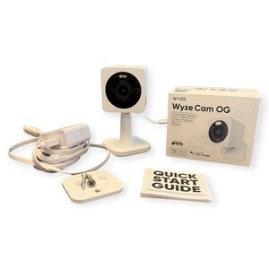 WYZE Cam OG Indoor/Outdoor 1080p Wi-Fi Smart Home Security Camera WYZECGS White